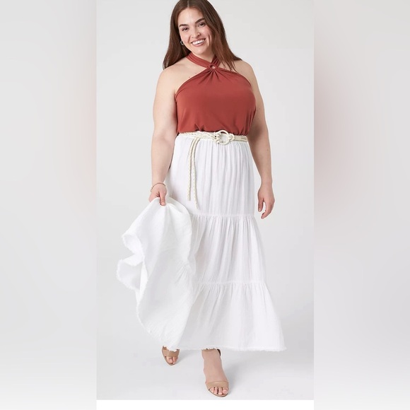 Lane Bryant Brandy color Swing O-Ring Halter Top size 26/28 NWTs - Picture 3 of 8